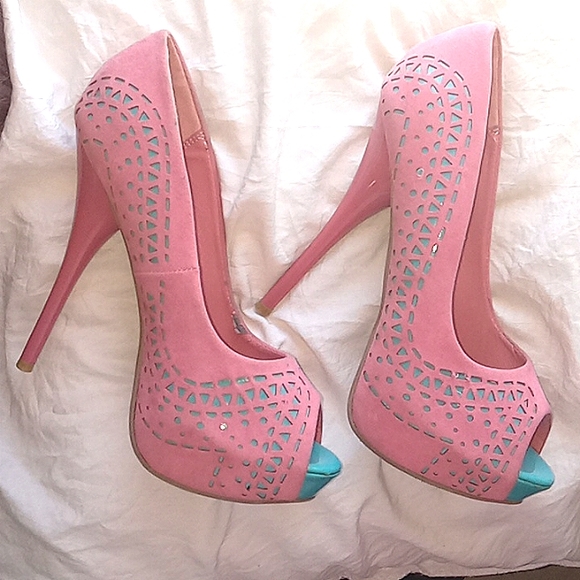 Size 8  pink 6"stellots - Picture 1 of 9